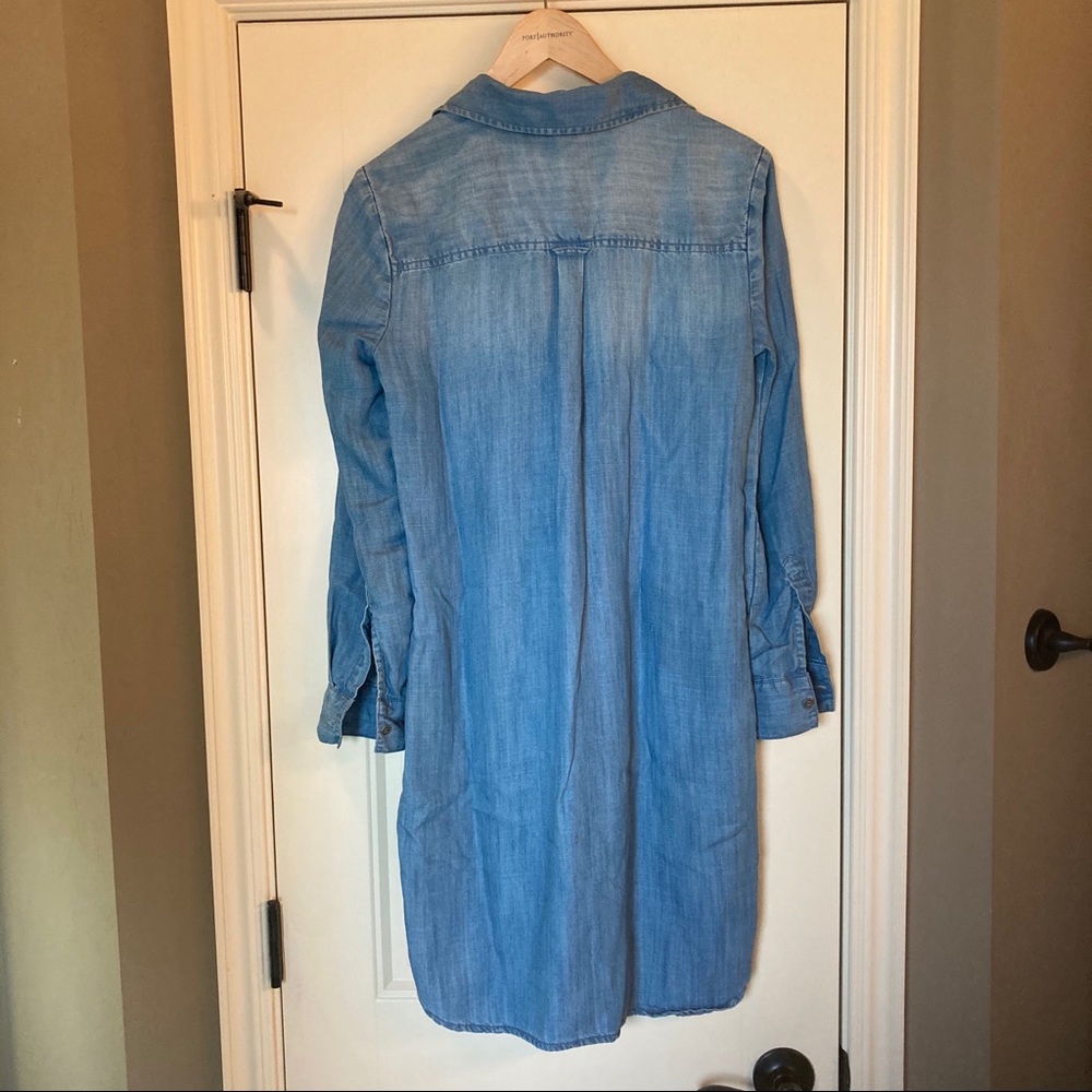 Chambray Shirt Dress - Picture 3 of 5